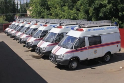 Means of transport for emergency services and police on the basis of GAZ-27055 chassis model 32590A, 32590B, 32590C, 32590D, 3