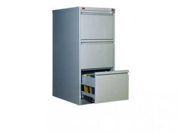 File cabinet with metal frame