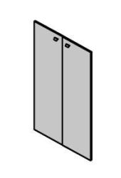 Medium chipboard doors. Set of furniture "Gamma"