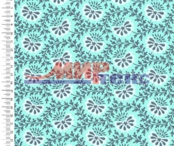 Mixed knitted fabric (CHL-50%, PE-50%) printed, 1+1 padded