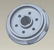 Supporting apparatus working wheel, compression, DN1750, shaft 0.68", type ARZ, Niresist, without support washers / IMPELLER: BR