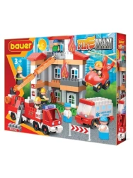 Bauer "Fireman" children's educational construction set "Fire Fighting. All inclusive!" 253 elements in a box, art.