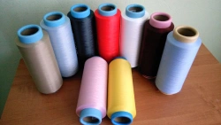 Polyamide pneumatic-connected elastic polyamide badge thread