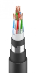Cable for signalling and interlocking with polyethylene insulation, with water-blocking materials, in plastic sheath, grade