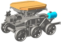Self-propelled slipway trolley 11-TG10-250.00.00.000