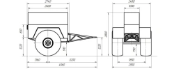 Trailer to snowmobiler "Predator" P12-270