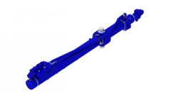 Hydraulic cylinder 1346.00.00.00.00 (80x50-1268, mm), 16MPa