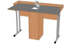 Pupil's table for chemistry classroom. Model: SKH