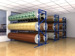 Rack for storage of rolls
