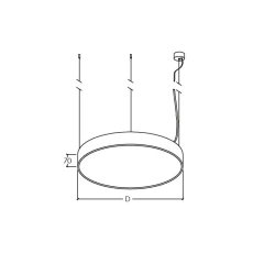 ART-ROUND 1200S LED Fixed pendant luminaire 100W TU 27.40.25-001-44328138-2019