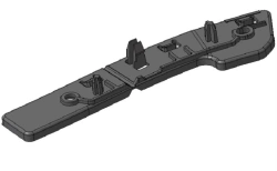 Front bumper bracket right 9680546780