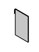 Low LDPE door. Furniture set "Time.S"