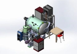 Horizontal front-loaded high-temperature vacuum furnace with gas cooling system mod.D-4.6.4-13TT