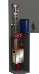 LGR-1,0P mine passenger freight lift