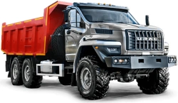 Dump truck Ural 55571-5121-72 (Equipment variants: gearboxes: ZF 9S1310, 9S1315; clutches: ZF, Hammer; transfer case: URAL)