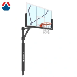 Basketball rack adjustable under concreting with a 1600mm height with stretching (post 100x100) Art. OS-14715