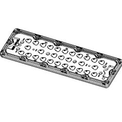 Lens for LED luminaires AMT-ST-236x70-5050(29)-T3M