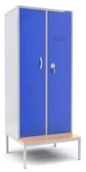 Metal cupboard for overalls of "Venets" model
