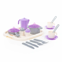 Set of children's crockery "Nastenka" with a tray for 2 persons, Item No. 3940