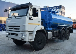Tank truck for food liquids (ACPT), UZST brand, type UZST02, modification 6620-22 on Ural 4320-80 chassis.