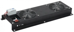 FM05-22M ITK Fan panel with switch and thermostat 2 modules black