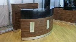 Image customised reception desk