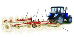 Windrower rake GVV-6,0
