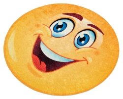 SHAHINTEX SILK PHOTOPRINT rug (12) "Smile Boy" d-61 (round)