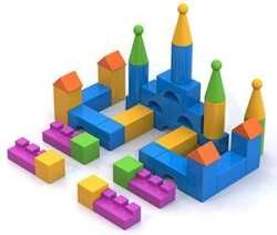 Blow-moulded "Cubes" - 38 (in net)
