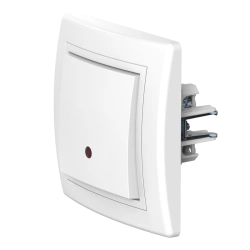 CADUCEUS ALING PRESTIGE Flush-mounted single-valve change-over switch with indication 10AX, 250V~, white, article no. 628.00