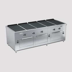 Gas cooker with closed flame PRG-IIA-5C 3DSh "Maxi"