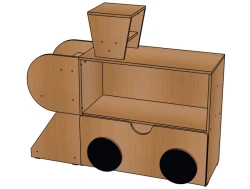 Shelving unit "P-1" from the set "Trainset" / SZh42
