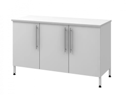 Wall-mounted table on metal pedestal 1500 PTDLg