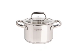 Kukmara saucepan with glass lid, "LEON" line