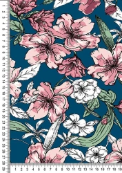 Artificial knitted fabric (B-100%) printed, culinary