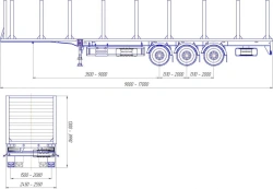 Semi-trailer sorting truck PS-3