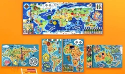 Set of bisiboards (didactic panels) "Familiarisation with the surrounding world". Series: OUR PLANET - EARTH