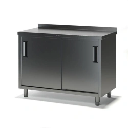 Compartment table SK-2 with stainless and galvanised steel edge