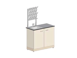 Metal sink table