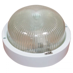 1005500879 "Bannik" 1301 Circle small NPP 03-60-013 IP54 white plastic. GI Luminaire