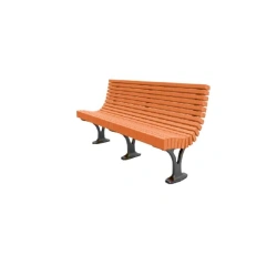 Cast iron bench with backrest article number A1066