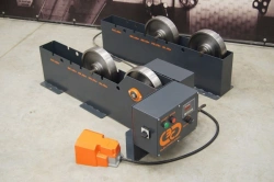 Support roller rotator with step regulation OVRS-1 U3 complete with cabinet and control panel