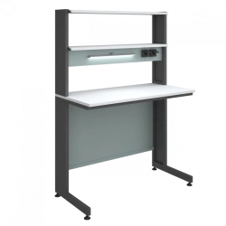 High laboratory table with extension 1