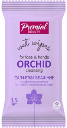 PREMIAL la fleur Aromatherapy wet cleansing wipes, orchid 1/15/48