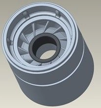 Apparatus-support assembly, D5800N/D5850N, 0.87 inch shaft, Type ARZ-T, Niresist / BRG HSG: S/A, D5800N/D5850N, .87, ARZ-T, NI-R