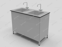 SM series laboratory wash table (double)