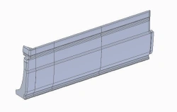 Rear catwalk trim for bulkhead side section 529220-5107379-60