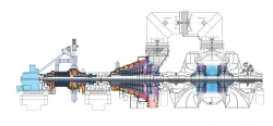 Set of products for modernisation of steam turbine T-100