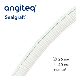 Synthetic woven linear collagen-coated synthetic blood vessel prosthesis D 26mm L 40cm