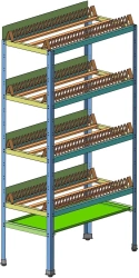Tray storage rack, type: SCPP.